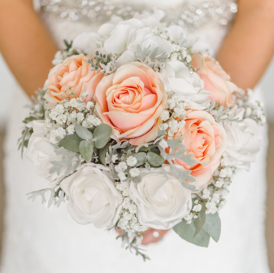 Couple celebrating their wedding