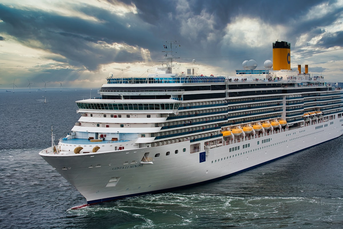 Royal Caribbean cruise ship at sea